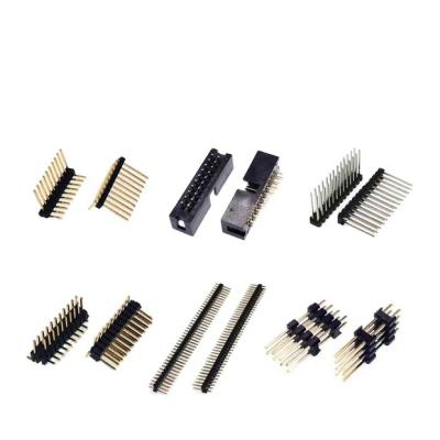 China Industrial Control Male Female Pins Connectors PCB Board Electronics Smd STM Spare Parts 2.54mm Pitch Pin Headers for sale