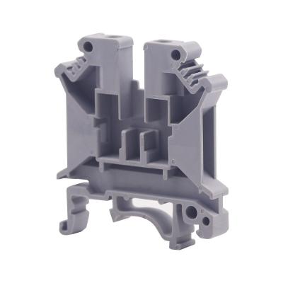 China Plastic/ Copper alloy Shengli manufacturer UK 2.5mm2 Gray UK din rail european Screw Type terminal block Connector for sale