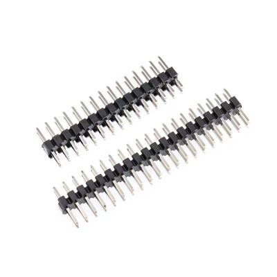 China Industrial Control factory hot selling 1.5mm 5.08mm right angle pitch single double row 2.54mm female pin header connector for sale