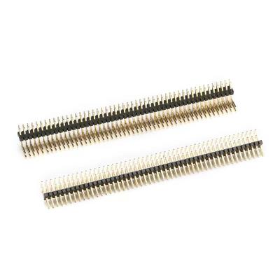 China Industrial Control 2.54mm  Male Dual Row 2x02 2x08pin Right Angle Type Pin Header connector for sale