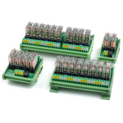 China Epoxy 4 8 12 16 Channels Relay Module PNP NPN PLC Control  Microcontroller Relay Module for sale