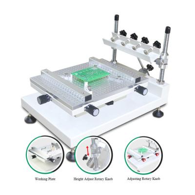 China High Accuracy Manual Printing Shops Solder Paste Printing Station PCB Solder Paste Screen Printer Machine for Solder Paste or Red Glue Copy for sale