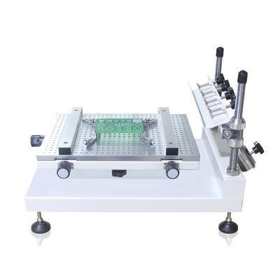 China Print Shops Solder Lead Free Paste Printer Manufacturers Precision Screen Printing Table Manual SMT Stencil Printer for sale