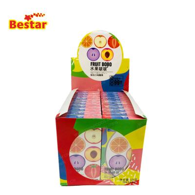 China Cartoon Toys Cartoon Toys Bagged Halal Colored Crispy Chews Wrapped Candy Puffs Crispy Soft Stripper Candy Candy for sale