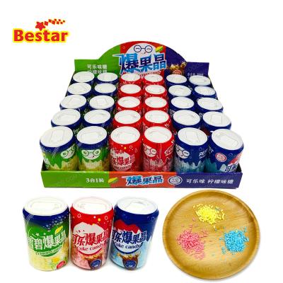 China Natural Normal 3 in 1 Dry Cola Flavor Drink Powder Eat Cola Powder Cola Powder Delicious Candy for sale