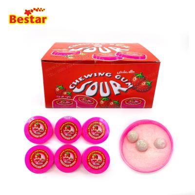 China Natural Natural Halal Strawberry Flavor Acid Powder With Chewing Bubble Gum for sale