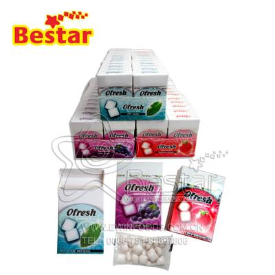 China Different Flavor Sugar Free with Xylitol Chewing Gum Cube for sale