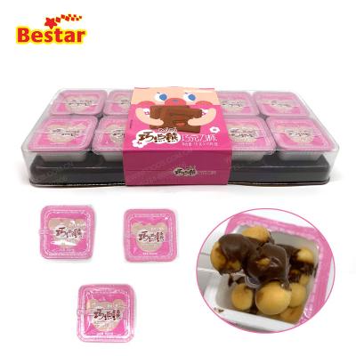 China Natural natural snacks for kids chocolate cup cookies with chocolate cream for sale