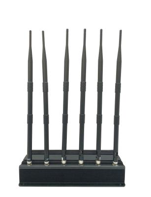 China jammer do sinal do desktop de 6 antenas para LoJack e o telefone móvel à venda