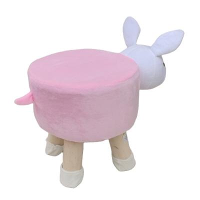 China China Sustainable Manufacture Custom Made Pine Fabric Cartoon Stool for sale