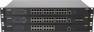 China 24 port gigabit network switch 1U rack installation 3.05Kg unmanaged ethernet switch for sale