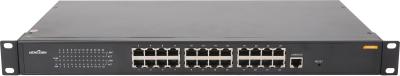 China Web smart 1000Base TX port gigabit ethernet switch 24 port 1U rack mount for sale