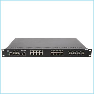 China 100 - 240VA 28 port Switch 16 * 100 Base TX + 8 * 100 Base FX SFP + 4 * 1000 Base TX & FX port for sale