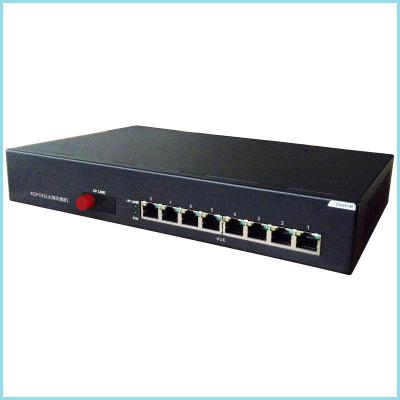 China 8 1000Bae TX POE port+1000Base Fx Gigabit POE Switch for sale