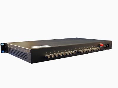 China 16V 16 - ch fiber optic transceiver 4U / 5.5U rack  optional single fiber transceiver 20 km for sale