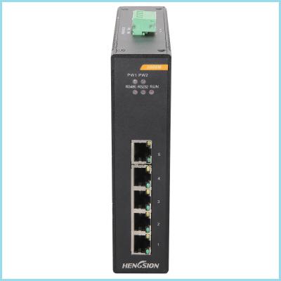 China 120KM 10 / 100 / 1000M Managed gigabit ethernet switch 5 port Industrial Fast Ethernet Media Converter for sale