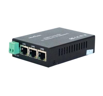 China 3 RJ45 Ports 100M Enterprise network switch 2 FX fiber optic port Access Network Switch for sale