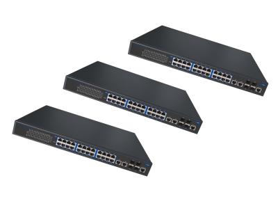 China Managed 28 Ports Poe Rackmount Switch AT Mode With Combo PoE Network Switch for sale