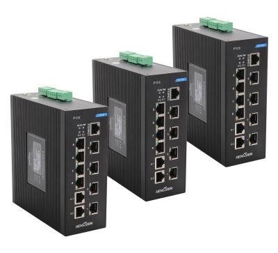 China Industrial 120W Port Ethernet Switch / Network unmanaged Switch With IEEE802.3af 10 Ports for sale