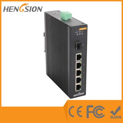 China 5 Hafen des Megabit-TX/1 Gigabit Hafen-tragen industrieller Ethernet-Netzwerk Schalter SFPs FX 5/5 Poe-Schalter zu verkaufen