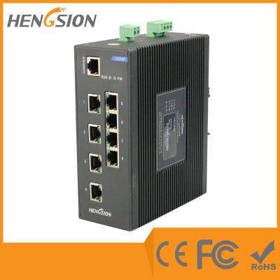 China Industrial 10 Port Network Switch 8 * 100 Base TX + 2 * 1000 Base SFP FX Fiber Optic for sale