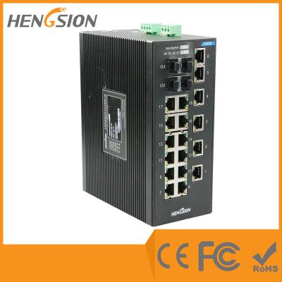 China Unmanaged EIB28-18E-4G Industrial Ethernet Switches 1000Base-X SFP Port for sale