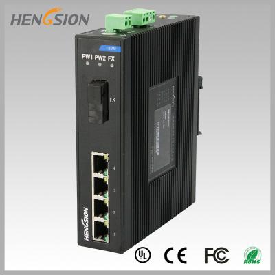 China interruptor de rede ótico da fibra 1.2Mpps, interruptor exterior instalado trilho dos ethernet do ruído à venda