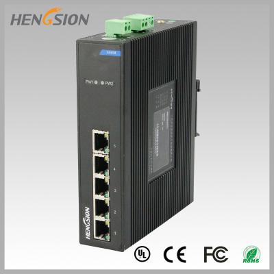 China Interruptor llano industrial Fanless de la red de Ethernet de Dinrail para el plug and play en venta