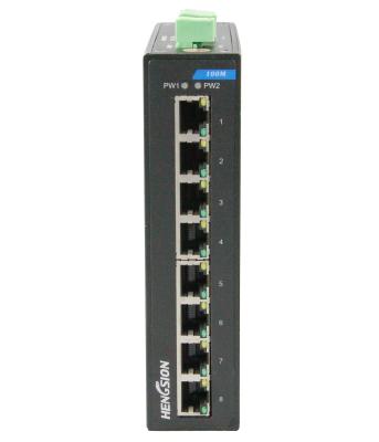 China VLAN division RJ45 8 port switch , 1.6Gbps industrial unmanaged ethernet switch for sale