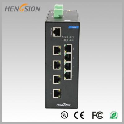 China RJ45 8 port industrial gigabit ethernet switch , Fast switching speed switch for sale