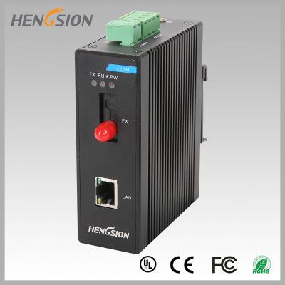 China 1 Electric Port And 1 Fx Industrial Managed Ethernet Switch , Din Rail Network Switch for sale