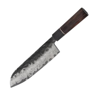 China Professional Minimalist Japanese Kitchen Santoku Knife 7 Inch Steel Chef for sale