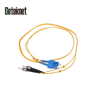 China FTTH SM Patch Cord Duplex SC to ST 1M 2.0mm Fiber Optic Jumper Patch Cord Jumper G652D Fiber Patch Cord for sale