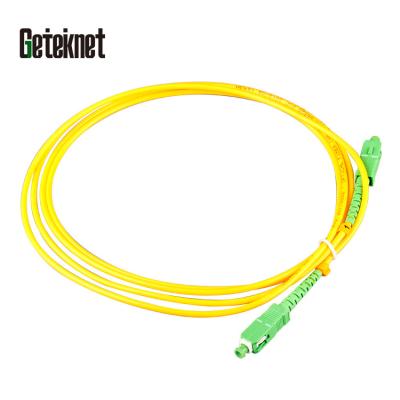 China FTTH 3M SC To SC Fiber Optic Patch Cord SM OS2 9/125 Singlemode Simplex LSZH Yellow Fiber Optic Patch Cord Fiber Optic Suppliers for sale