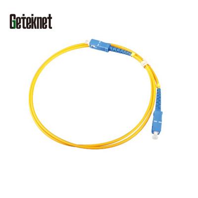 China PVC SC (LSZH Optional) 1M To Singlemode SC Fiber Optic Patch Cord SM OS2 9/125 Fiber Optic Patch Cord Fiber Optic Suppliers for sale