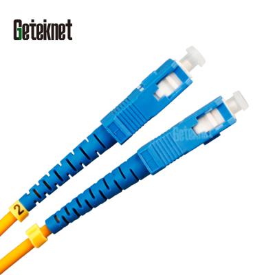 China LSZH SC (PVC Optional) 25M 30M To SM 9/125 LSZH Fiber Optic Patch Cable Singlemode Yellow SC Fiber Optic Jumper for sale