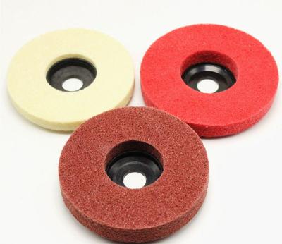 China LARIX Hot Sale T27 Polishing Nylon Wheel With Nylon /Fiberglass /Metallic Backing for sale