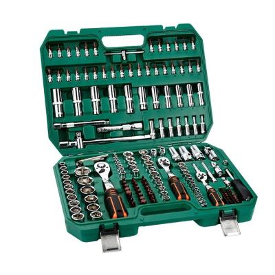 China Multifunctional 117pcs CR-V Car Repair Socket Set Rachet Wrench/Bit Socket Handle Tool Box for sale