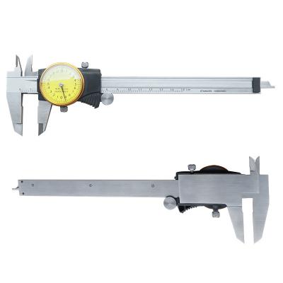 China Stainless Steel Tool Dial Measuring Gauge Shockproof Durable Shockproof Caliber 0.01/0.02mm Resolution for sale