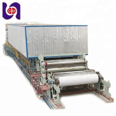 China Price Waste Recycling Corrugated Toilet Facial Tissue Sanitary Napkin A4 Notebook Making Paper Production Machinery for sale