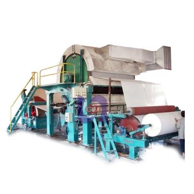 China Medium Capacity Used Waste Paper 2100mm 5-6ton/Day Toilet Paper Manufacturing Machine For Sale for sale