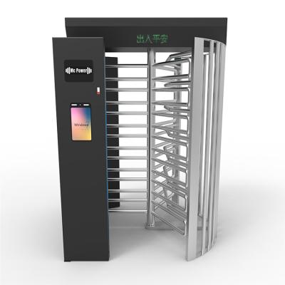 China 304 Grade Stainless Steel High Security QR Code Facial Machine Full Height Turnstile Gate Access Control for sale