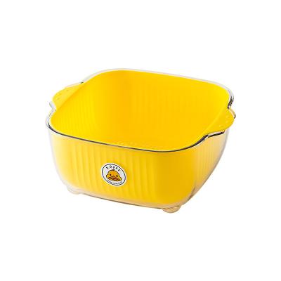 China Viable multi-functional drain basket for cleaning, draining and storing fruits and vegetables easy to place safe material for sale