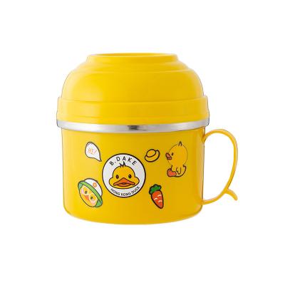 China Viable Wholesale Stainless Steel Food Container Storage Lock Metal Stainless Steel Desktop and Children's Lunch Box for sale