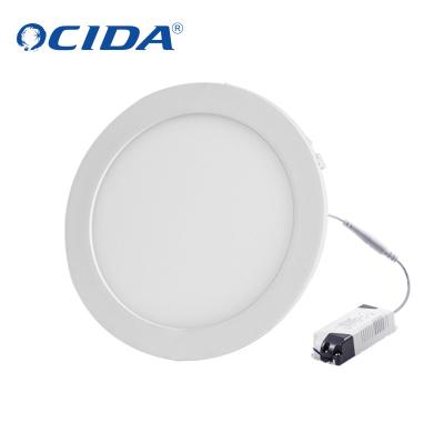 China Modern office hotel home lighting inside installation round led panel light 3W 4W 6W 9W 12W 15W 18W 24W led panel light for sale