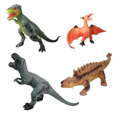 China Sound / light Jurassic dinosaur world toys soft rubber dinosaur model simulated sounding dinosaur toy for sale