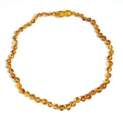 China JOJO Wholesale Fashion High Quality Cute Real Amber Teething Necklaces For Babies Baltic Popular for sale