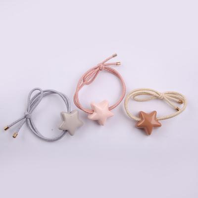 China Promotion Gift JOJO Wholesale Custom Fashion Amazon Hair Rope Hot Selling Fine Star Kids Acrylic Elastic Hair Band for sale