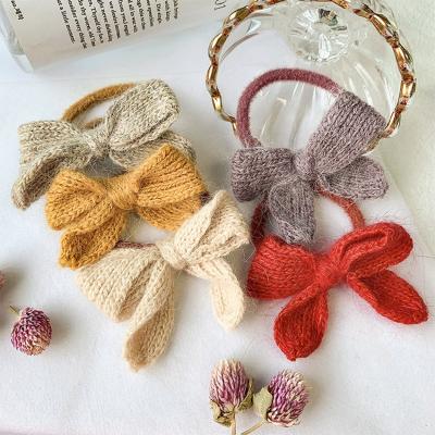 China Promotion Gift JOJO Wholesale Custom Korean Classic Yarn Elastic Hair Band Hair Rope Wool Cabello de Para for sale