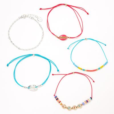 China JOJO Hot Sale Lucky Hand Woven Bracelet Alloy Polyester Rope CLASSIC Bracelet for Girls and Women for sale